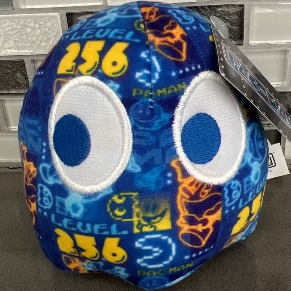 Pac-Man Video Game Level 256 Sticker Bomb Ghost Plush Officially Licensed / NEW